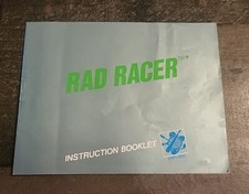Rad Racer NES Manual Only