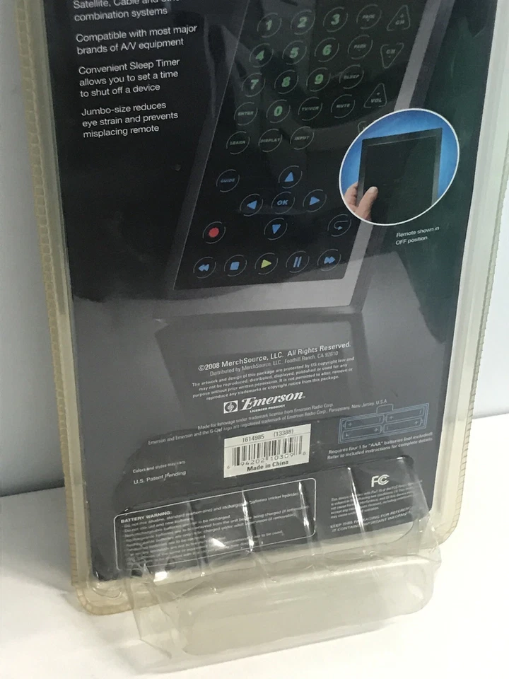 Emerson Smart Jumbo Universal Remote, (13388) New (Other) - Image 4 of 4