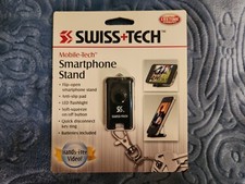 Swiss Tech Universal Mobile Smartphone/Cell Phone Stand with LED Flashlight Key