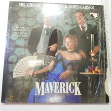 Maverick Laserdisc Laser Disc LD - Mel Gibson - James Garner - Jodie Foster