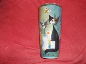 Goebel Rosina Wachtmeister Cat Vase Zwei Freunde Two Friends Ebay