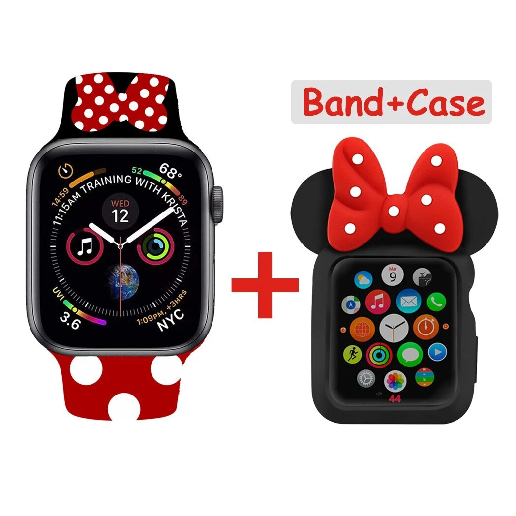 Band and Case Cartoon Bundle for Apple Watch Series 7 6 5 4 2