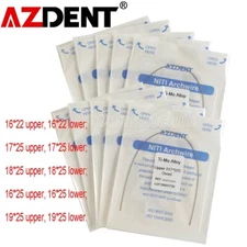 10X AZDENT Dental Orthodontic TMA Ti-Mo Alloy Arch Wires Rectangular Ovoid Form