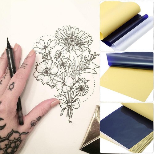50 Sheets Tattoo Transfer Paper Stencil 
