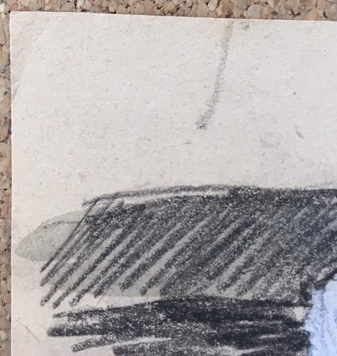 Drawing Original Charcoal Paul Roofers Couple Swans White On L'Eau Animal 1930s - 第 4/8 張圖片