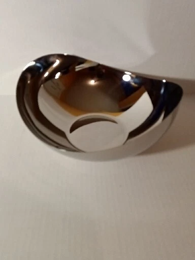 Cuenco ondulado grande de acero inoxidable Lipper International 1908 Seascape 11° para servir Foto 4 de 4