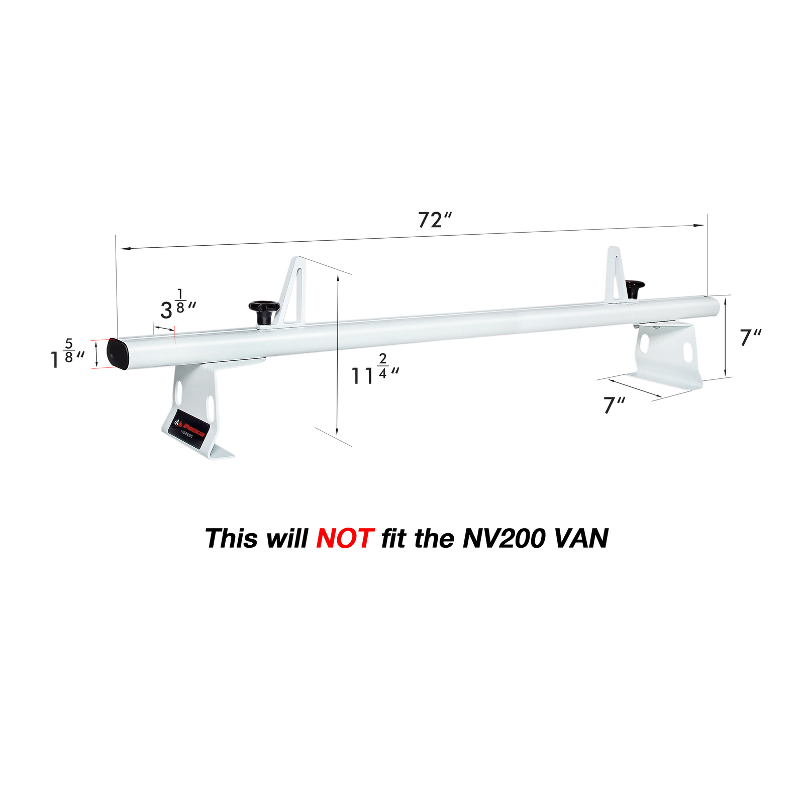 Ladder Roof Racks 2 Bar 72'' Cargo Carrier (FitsNissan NV1500 2500) eBay