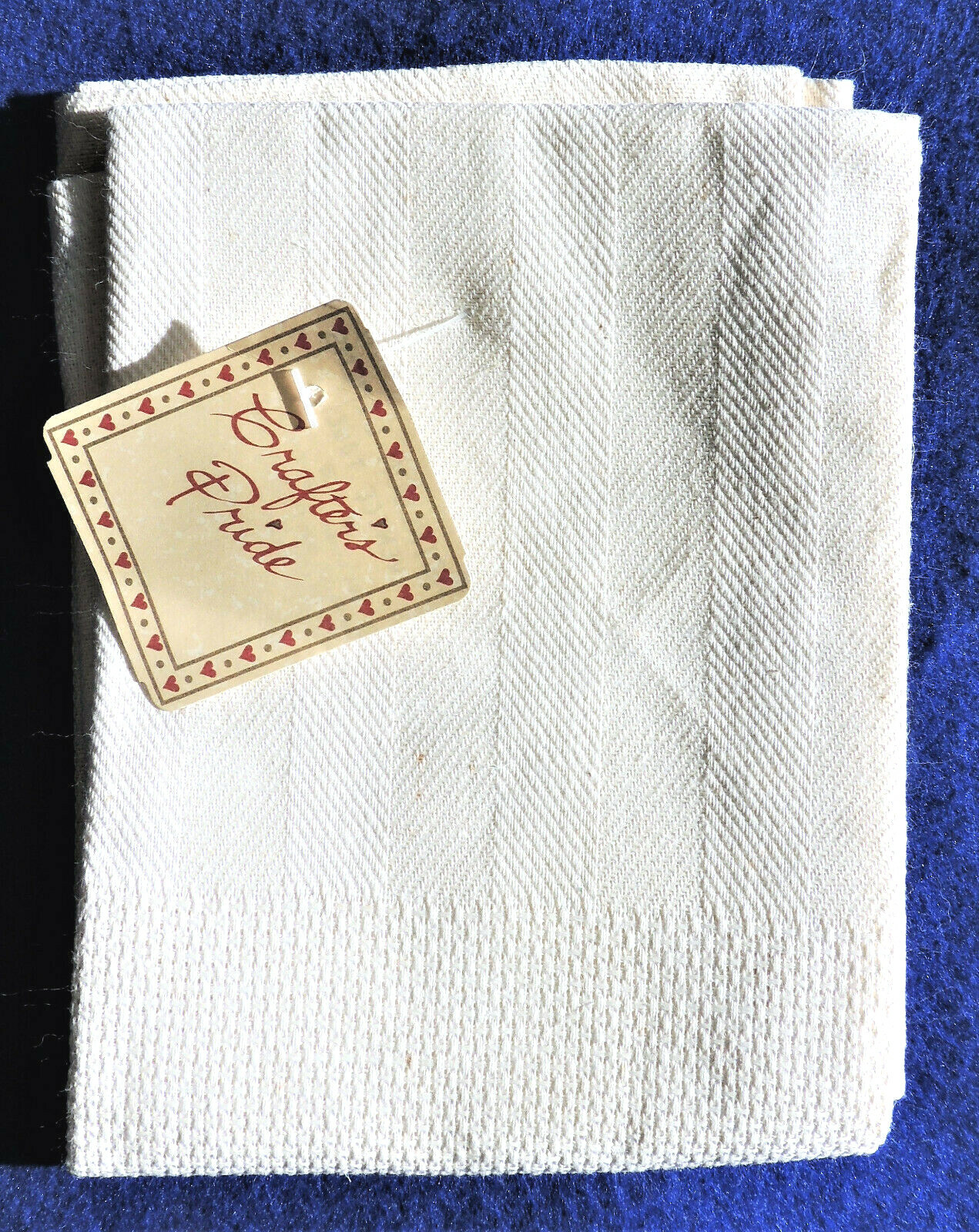 Crafter's Pride Heirloom Linens Ivory Venice Towel 20" x 30" w/ 11-Count Border
