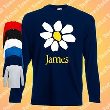 James The Band Tim Booth Daisy Long Sleeve TShirt 1990s Madchester Mondays Oasis