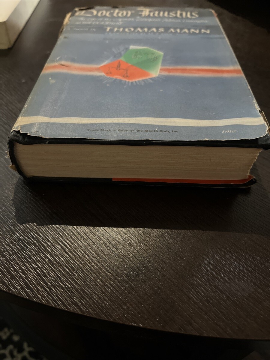 Vintage 1948 DOCTOR FAUSTUS Thomas Mann LIFE OF GERMAN COMPOSER