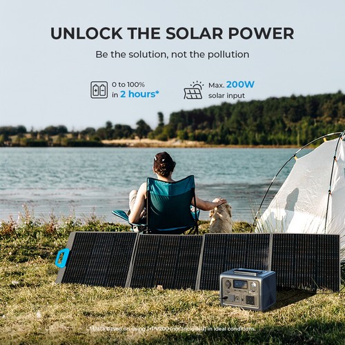 BLUETTI EB3A 268Wh Portable Power Station LiFePO4 600W Solar Generator Trip RV - Picture 6 of 11