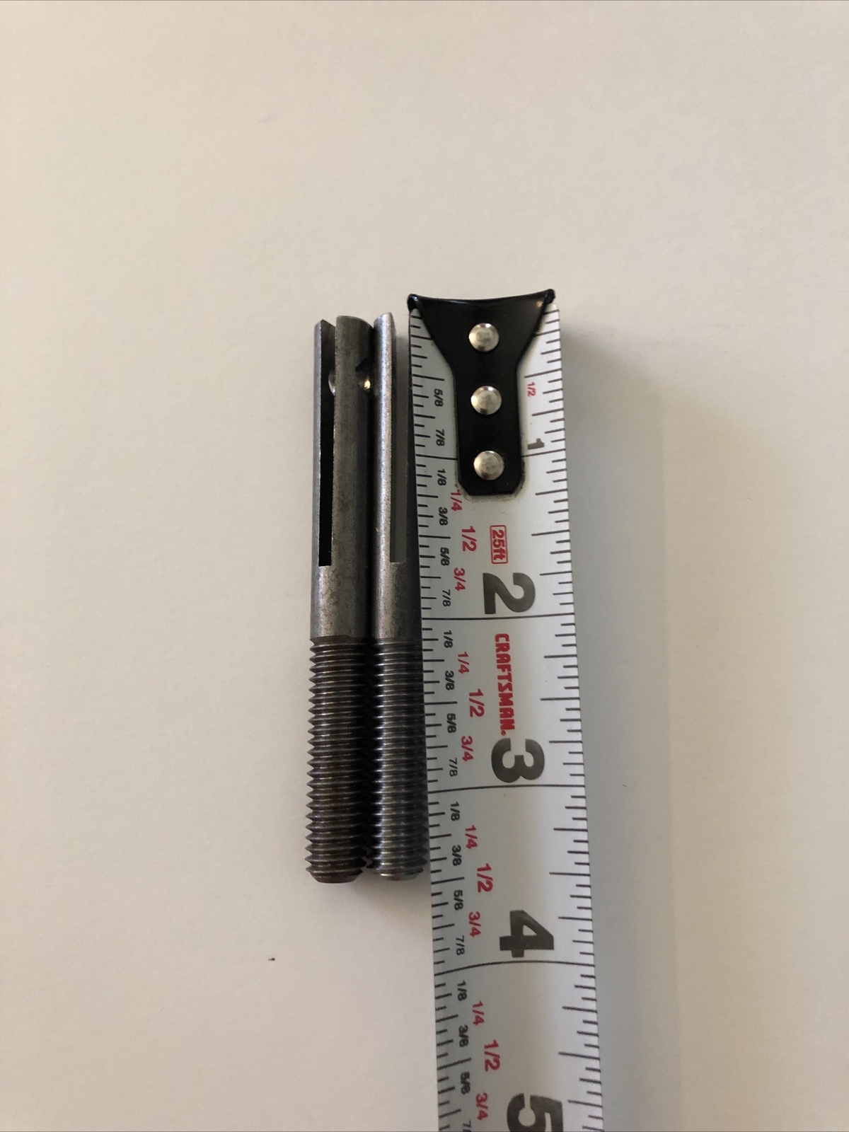 2 CROSS CUT SAW HANDLE BOLTS 31/2" LONG THREAD 3/816 NC SLOT DEPTH 1