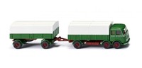 Wiking 042905 PritschenhäNgerzug (Mb Lp 333) - GrasgrüN 1:87 (H0)