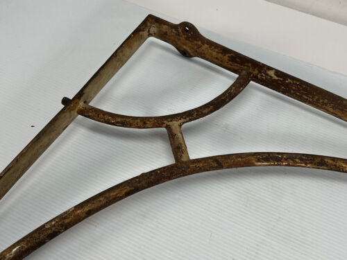 LARGE ANTIQUE ORIGINAL SHELF BRACKET BRACE SUPPORT CAST IRON ARCHITECTURAL SALV. - Picture 3 of 11