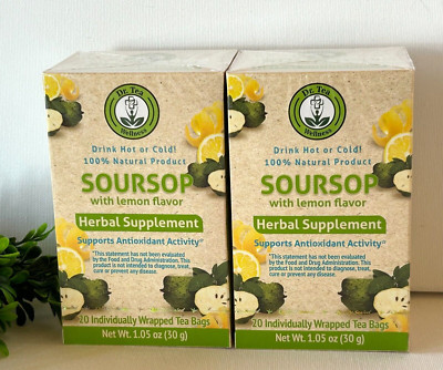 Dr. Tea Wellness Soursop Lemon Flavor  Hot Cold Guanabana Tea