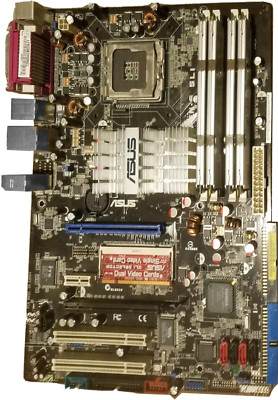 ASUS P5N-E SLI MoBo, with Intel Celeron 450 CPU, Thermaltake CPU fan cooler