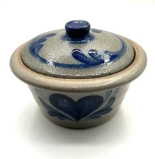 ROWE Pottery Works Stoneware Salt Glazed Crock Vintage 1992