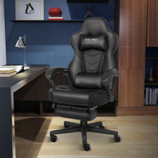 Executive Racing Gaming Office Chair Gas Lift Swivel Computer Desk Seat Recliner
