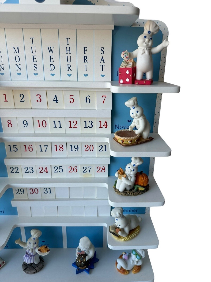 ドォボーイ フィギュア カレンダー Pillsbury Doughboy Calendar Danbury Mint Complete All Figurines