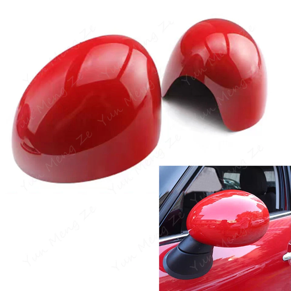 Red Manual Fold Side Mirror Cover Replace For MINI Cooper R55 R56 R57 R60 08-13 - Изображение 3 из 4