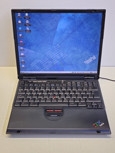 IBM Thinkpad T20 2647-41F 14.1" Pentium 3 700 + 256MB + 20GB Windows 98SE *READ*