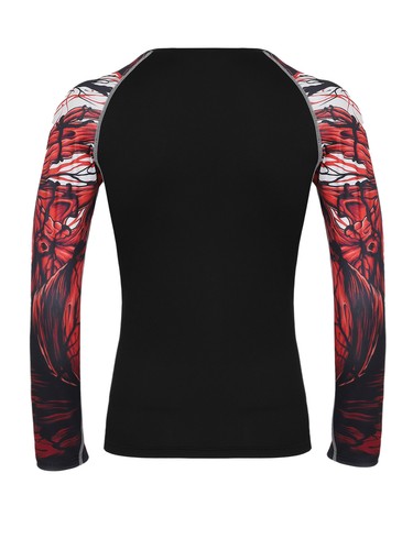 Men UPF 50+ Long Sleeve Rash Guard, UV/SPF Quick Dry Swim Shirt Water Sun Top - Picture 7 of 38