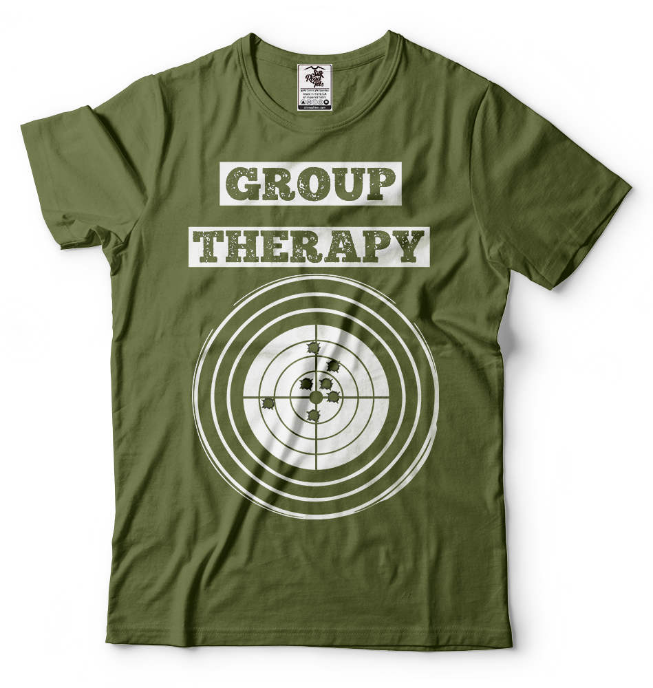 Group Therapy T Shirt 2nd Amendment Gun Laws Rights Tshirt Shooting