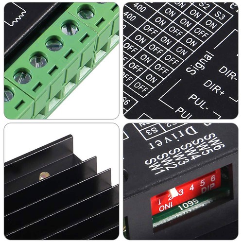 TB6600 Microstep Driver DC 9-40V CNC Einachsig Schrittmotor Steuerung Controller - Bild 3 von 10