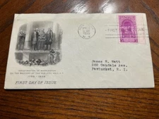 US First Day Cover  - Scott 854 - 2nd Artcraft cachet