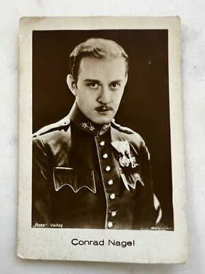 Conrad Nagel 1930-39 De Beukelaer Film Stars Manoli Tobacco Card Ross Verlag
