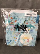 NIB Little Sleepies Ocean Pals Shorty Romper Size 0-3 Months