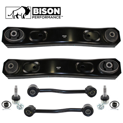 Bison Performance 6pc Set Front Control Arm Ball Joint Sway Bar Kit For Jeep