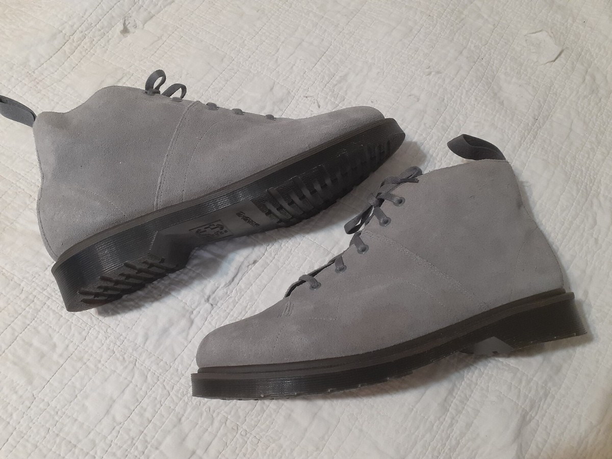 Dr.Martens CHURCH UK6 スエード モンキーブーツ グレー Dr.Martens CHURCH UK6 スエード モンキーブーツ グレー