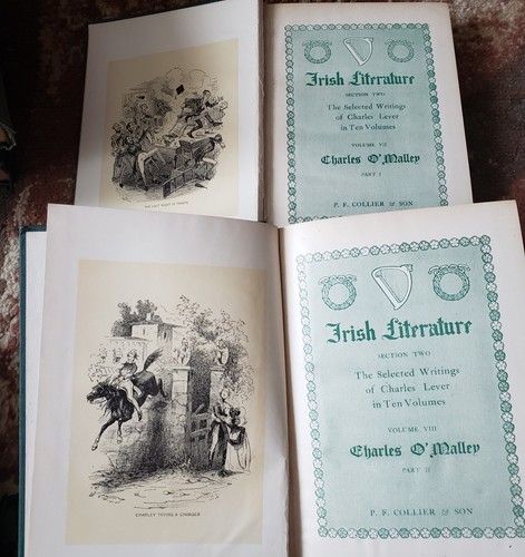 Irish Literature Charles Lever Lot of 10 Books - Imagen 18 de 24