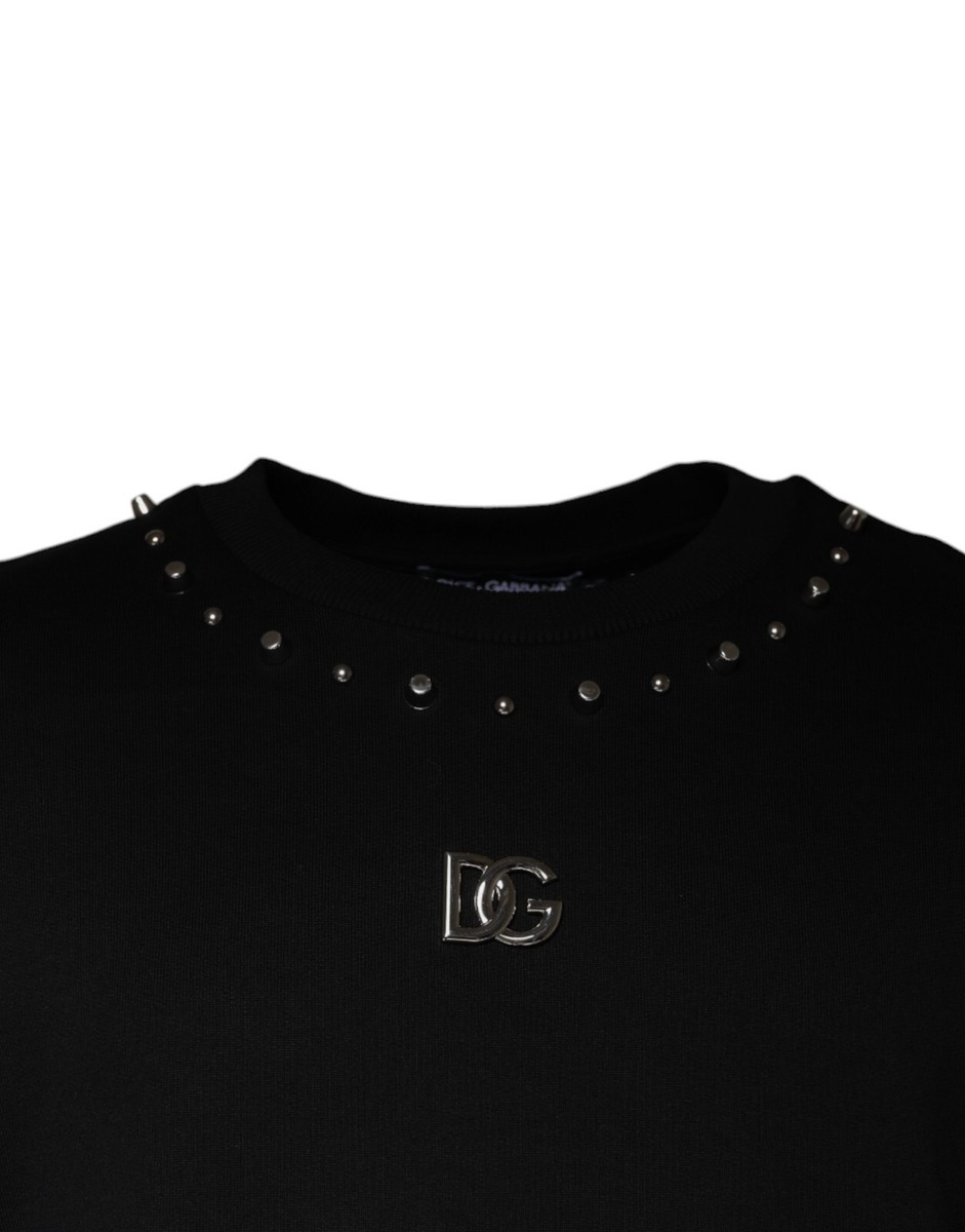 トップス DOLCE&GABBANA sweat setup Jersey sweatshirt with branded tag in Black for Men