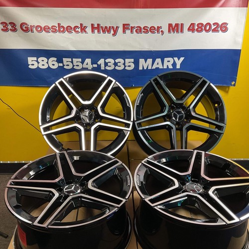 20" Wheels Fit Mercedes Benz AMG G Class E S G Maybach Style Machined 5x112 66.6 - Picture 8 of 14