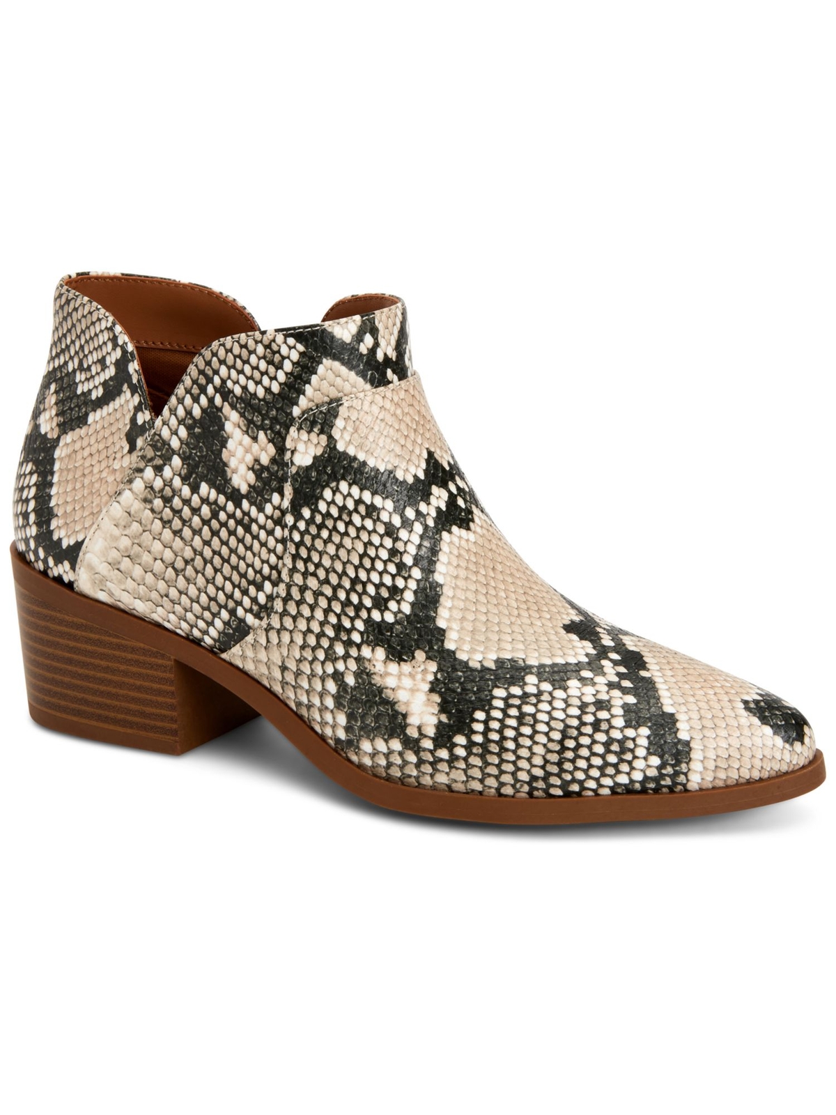 STYLE & COMPANY Womens Beige Comfort Vidyaa Pointed Toe Block Heel Booties 9.5 M