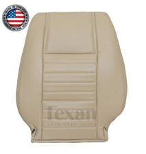 2005 2006 2007 Ford Mustang Gt V8 Coupe Driver Lean Back Leather Seat Cover Tan 2005 2006 2007 Ford Mustang Gt V8 Coupe Driver Lean Back Leather Seat Cover Tan
