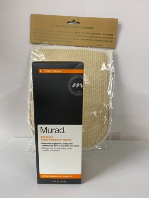 Murad Advanced Active Radiance Serum 1 oz - New in Box & Remi Mitt