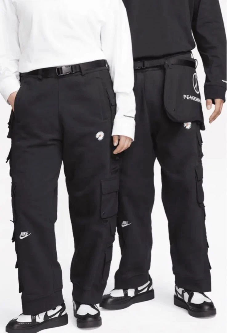 Nike x Peaceminusone G-Dragon Wide Pants Black DR0095-010 Size XXS-XL New