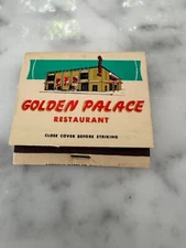 Golden Palace Largest Chinese Restaurant In America Full Unstruck Matchbook