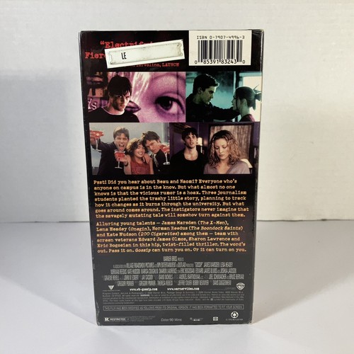 Gossip (VHS, 2000) Thriller Mystery Drama Suspense Kate Hudson • Watermarked - Picture 2 of 14