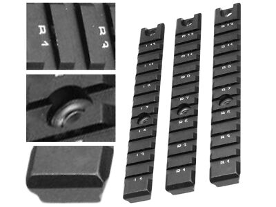Komplet Weaver Schienen, Deluxe Aluminium, 3 Stk.