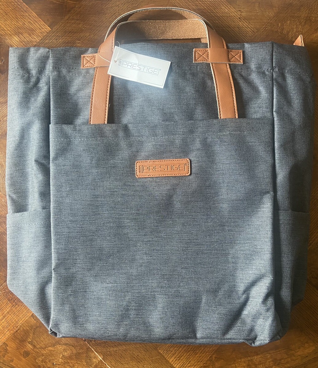 NWT CRG Prestige Convertible Backpack Bag! Black/Tan/Denim  display picture 2