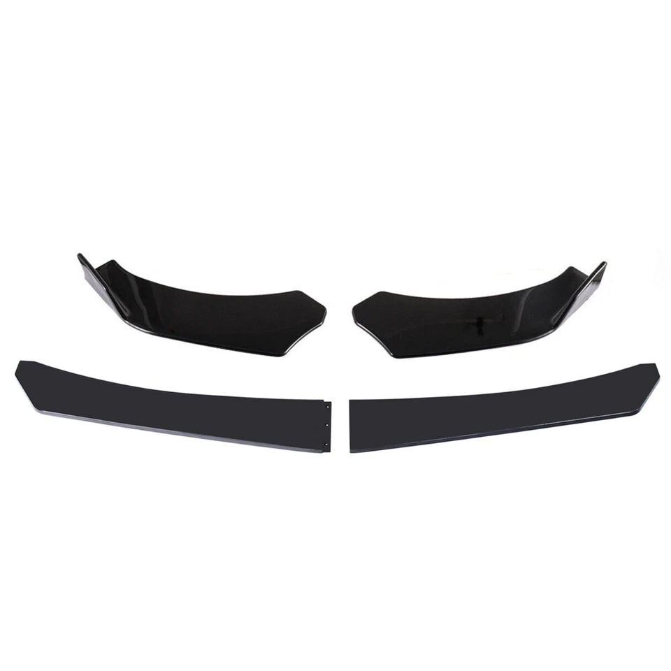 For BMW 520i 525i 530i Front Bumper Lip Spoiler /Splitter /Strut Rods Glossy - Image 3 of 4