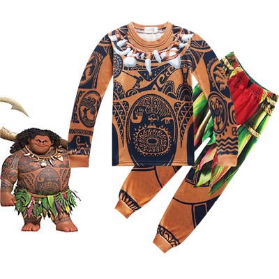 Moana Maui Tattoo Cosplay Kostüm Kinder Junge Halloween Karneval Fasching Outfit
