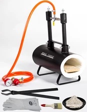 DFSW2 GAS PROPANE FORGE Furnace Burner Knife Making Blacksmith Farrier USA