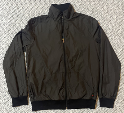 Gucci Uniform Black Zip Up Windbreaker 4 pockets Size XL (Youth?) Made in Italy
