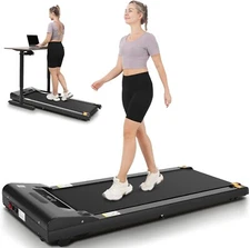 Compact Treadmills for Home Office, Desk Walking Running Machine w/LED Display