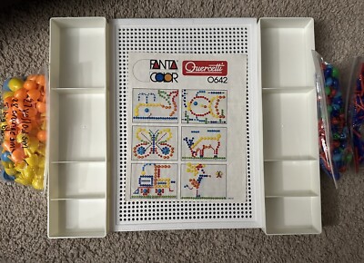 RARE Quercetti Fanta Color 0642 VINTAGE TOY 1980s ITALY 302 Pegs With Board HTF